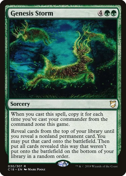 Genesis Storm, Magic card C18 30 — Commander 2018 set