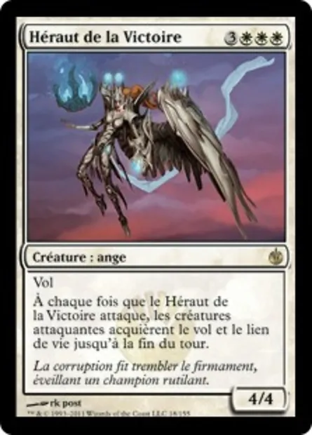 Héraut de la Victoire, carte Magic MBS 18 — extension Mirrodin assiégé