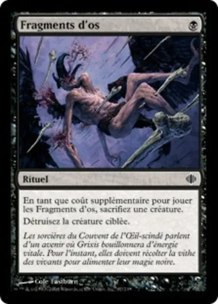 Fragments d'os, carte Magic ALA 67 — extension Les éclats d'Alara