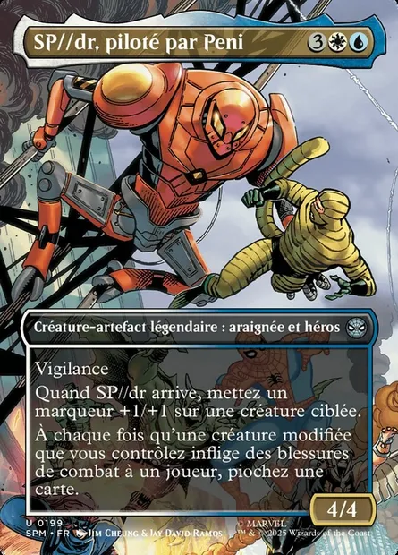 SP//dr, piloté par Peni, carte Magic SPM 199 — extension Marvel's Spider-Man