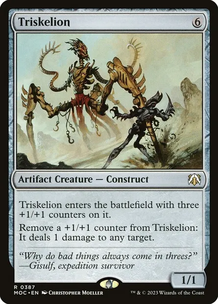 Triskelion, Magic card MOC 387 — March of the Machine Commander set