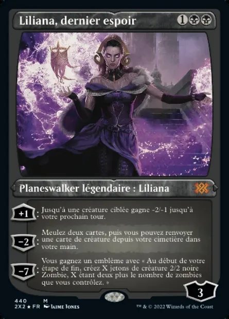 Liliana, dernier espoir, carte Magic 2X2 440 — extension Double Masters 2022