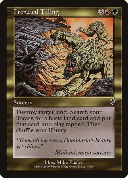 Labourage désordonné, carte Magic INV 247 — extension Invasion