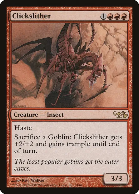 Clickslither, Magic card DD1 34 — Duel Decks: Elves vs. Goblins set