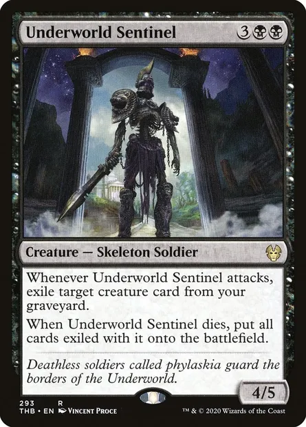 Underworld Sentinel, Magic card THB 293 — Theros Beyond Death set