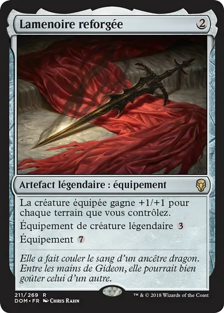 Lamenoire reforgée, carte Magic DOM 211 — extension Dominaria