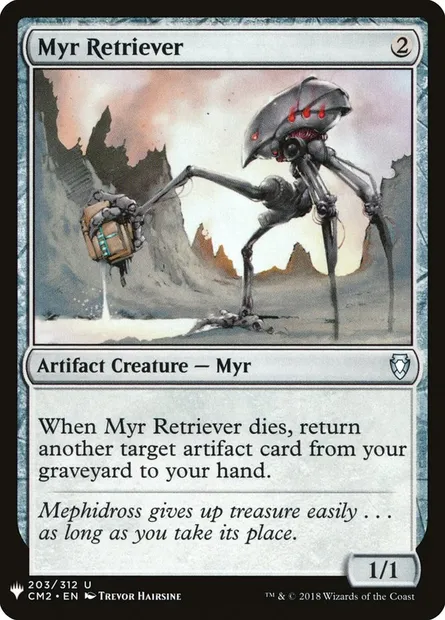 Myr Retriever, Magic card PLST CM2-203 — The List set