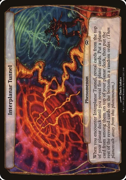Interplanar Tunnel, Magic card OPC2 2 — Planechase 2012 Planes set