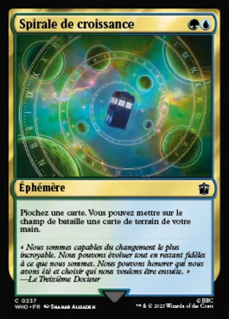 Spirale de croissance, carte Magic WHO 237 — extension Doctor Who