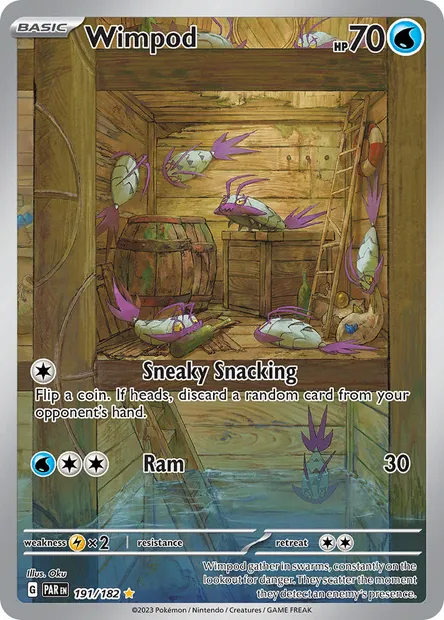 Wimpod, Pokémon card PAR 191 — Paradox Rift set
