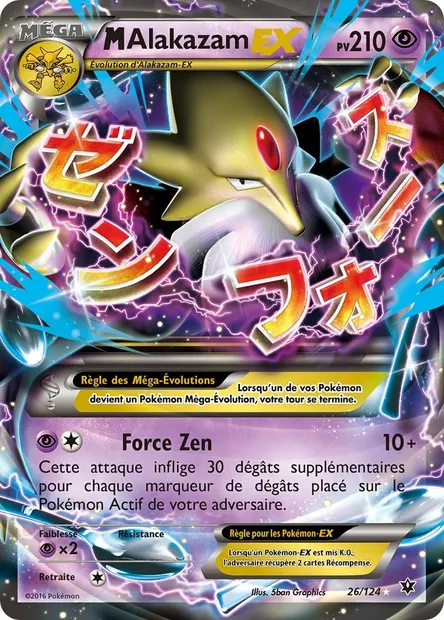 M-Alakazam EX, carte Pokémon FCO 26 — extension Impact des Destins
