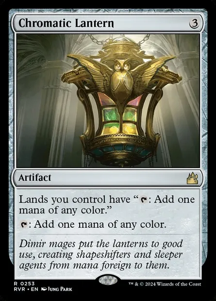Chromatic Lantern, Magic card RVR 253 — Ravnica Remastered set