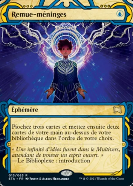 Remue-méninges, carte Magic STA 13 — extension Strixhaven Mystical Archive