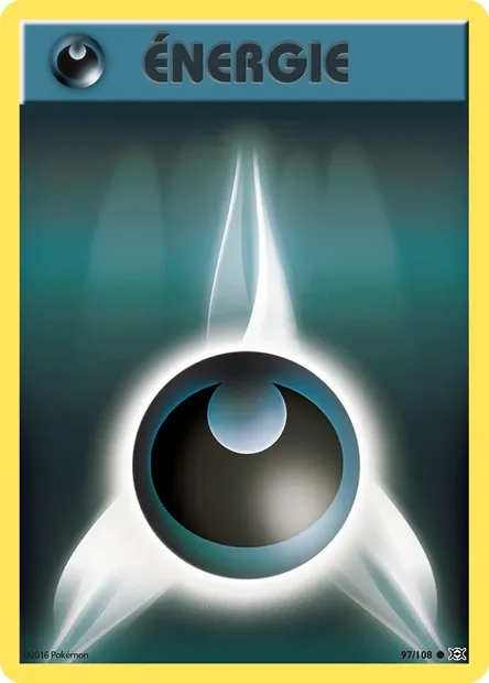 Énergie Obscurité, carte Pokémon EVO 97 — extension Évolutions