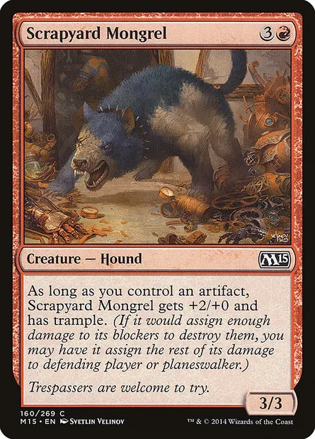 Scrapyard Mongrel, Magic card M15 160 — Magic 2015 set