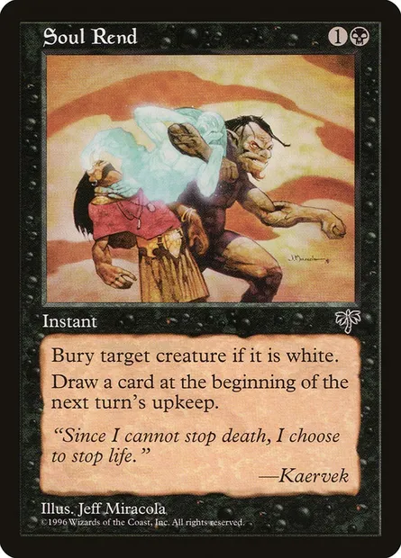 Soul Rend, Magic card MIR 144 — Mirage set