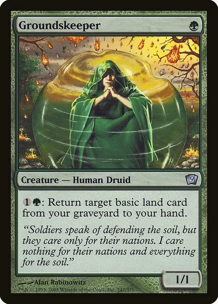 Groundskeeper, Magic card 9ED 247★ — Ninth Edition set
