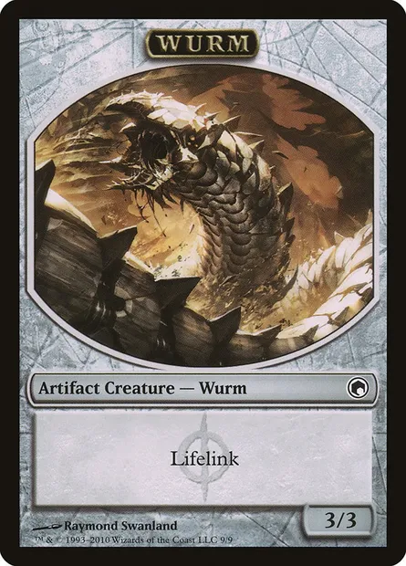 Wurm, carte Magic TSOM 9 — extension Scars of Mirrodin Tokens