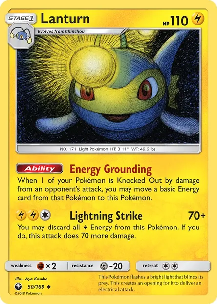 Lanturn, Pokémon card CES 50 — Celestial Storm set