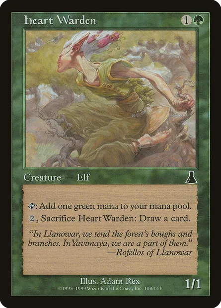 Heart Warden, Magic card UDS 108 — Urza's Destiny set