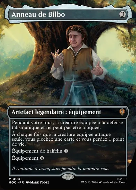 Anneau de Bilbo, carte Magic HOC 41 — extension The Hobbit Eternal