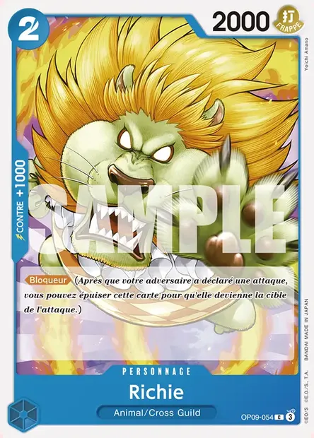 Richie, carte One Piece OP09-054 — extension LES NOUVEAUX EMPEREURS