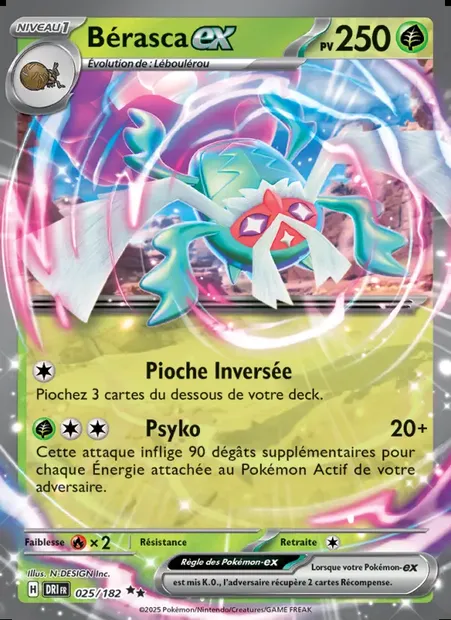 Bérasca-ex, carte Pokémon DRI 025 — extension Rivalités Destinées