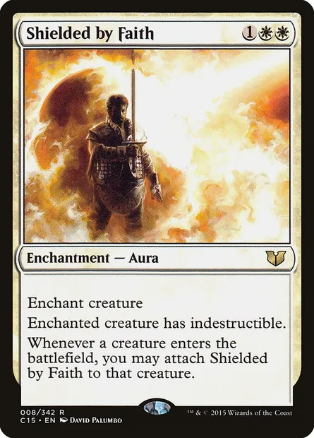 Shielded by Faith, Magic card C15 8 — Commander 2015 set