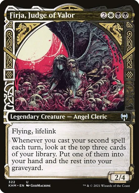 Firja, Judge of Valor, Magic card KHM 322 — Kaldheim set