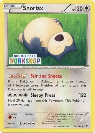 Snorlax, Pokémon card PR 080 — Assorted Promos set