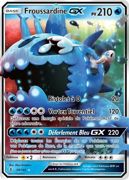 Froussardine GX, carte Pokémon GRI 38 — extension Gardiens Ascendants