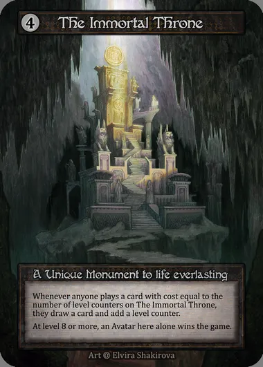 The Immortal Throne, Sorcery card ALP 337 — Alpha set