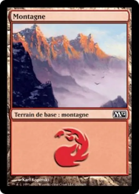 Montagne, carte Magic M12 243 — extension Magic 2012