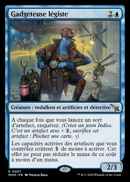 Gadgeteuse légiste, carte Magic MKM 57 — extension Murders at Karlov Manor
