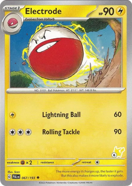 Électrode, carte Pokémon BA24 067-6 — extension Battle Academy 2024