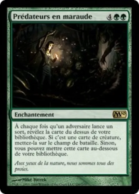 Prédateurs en maraude, carte Magic M10 190 — extension Magic 2010