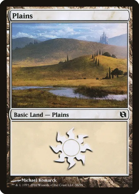 Plaine, carte Magic DDF 36 — extension Duel Decks: Elspeth vs. Tezzeret