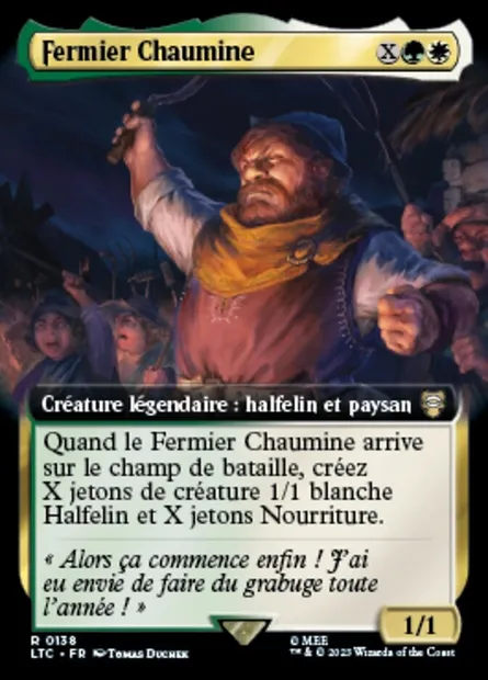Fermier Chaumine, carte Magic LTC 138 — extension Tales of Middle-earth Commander