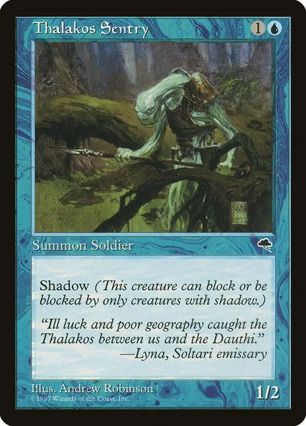Thalakos Sentry, Magic card TMP 95 — Tempest set