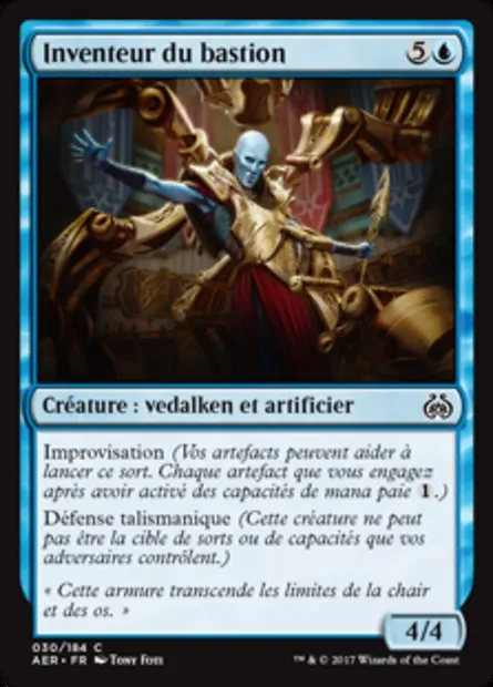 Inventeur du bastion, carte Magic AER 30 — extension La révolte éthérique