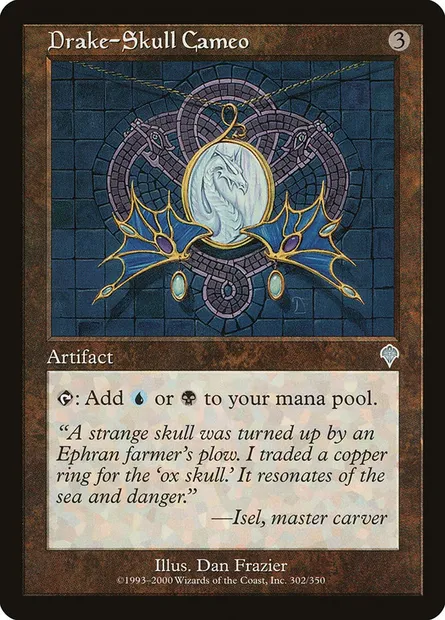 Drake-Skull Cameo, Magic card INV 302 — Invasion set