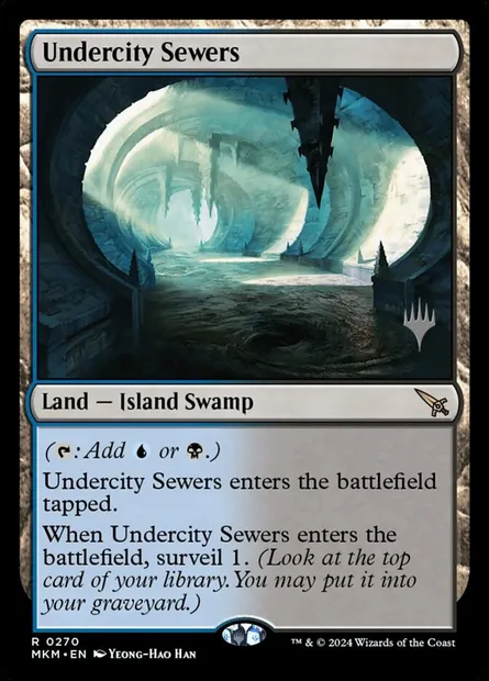 Undercity Sewers, Magic card PMKM 270p — Murders at Karlov Manor Promos set