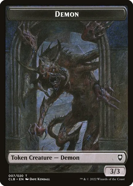 Demon, Magic card TCLB 7 — Battle for Baldur's Gate Tokens set