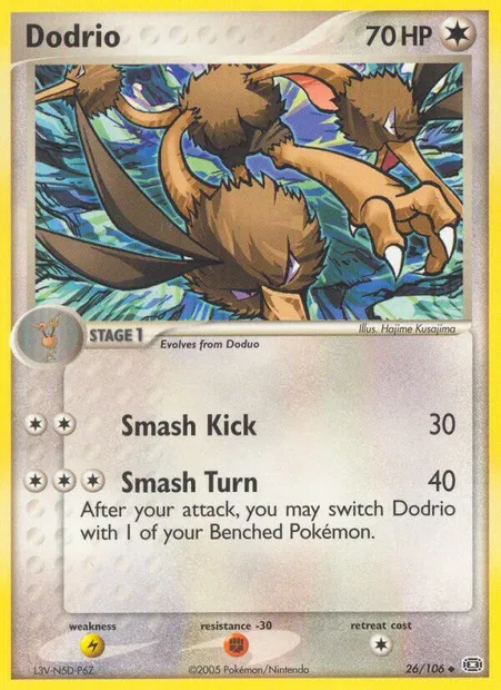 Dodrio, Pokémon card EM 26 — Emerald set