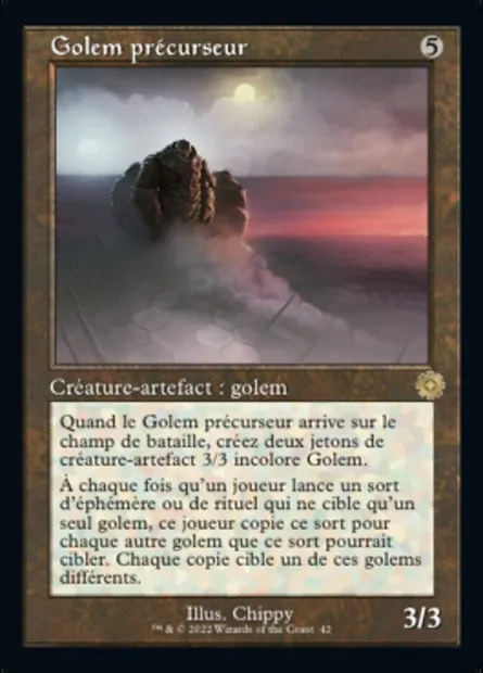 Golem précurseur, carte Magic BRR 42 — extension The Brothers' War Retro Artifacts