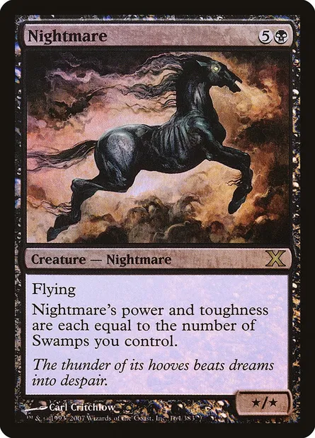 Nightmare, Magic card 10E 164★ — Tenth Edition set