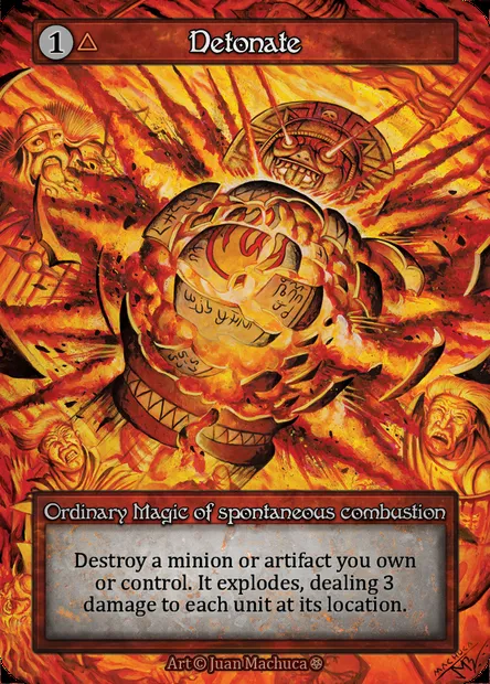 Detonate, carte Sorcery GOT 234 — extension Gothic