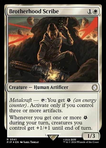 Brotherhood Scribe, Magic card PIP 541 — Fallout set