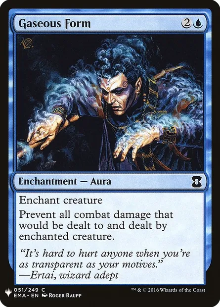 Forme gazeuse, carte Magic PLST EMA-51 — extension The List