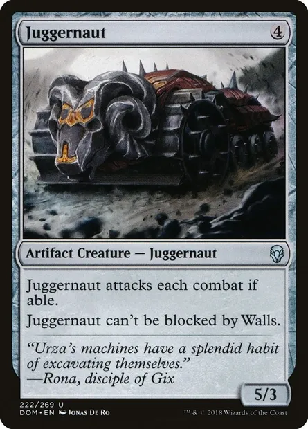 Juggernaut, Magic card DOM 222 — Dominaria set